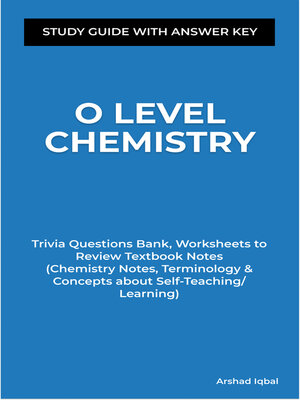 cover image of O Level Chemistry Study Guide with Answer Key